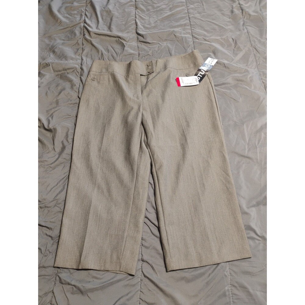 Studio 253 Capri Pants Size 8 Tanish Grey